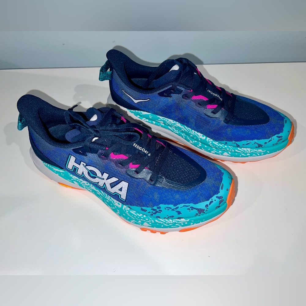 Women’s HOKA Speedgoat 6 Varsity Navy / Meteor 8.5
